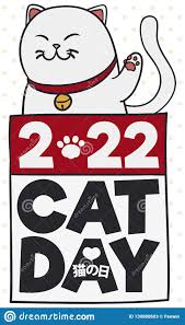 29th) is the official global holiday to celebrate cats for all. Chubby White Kitty Uber Kalender Japanische Cat Day Vektor Illustration Feiernd Vektor Abbildung Illustration Von Japanisch Abdruck 139880603