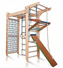 Funnyclouds Kinder Kletterwand Piccolo 5 240 Sprossenwand Turnwand Fitness Sportgerat Klettergerust Holz Kletterwand Kinderhaus Hinterhof Spielplatz