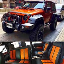 Black And Red Jeep Interior Jeep Wrangler Orange And Black Interior Honeycomb Pattern Stitch Seats Jeep Wrangler Interior Orange Jeep Orange Jeep Wrangler