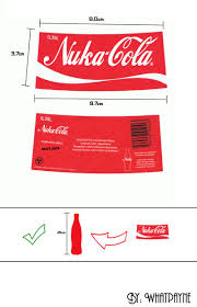 Fallout Nuka Cola Label Nuka Cola Label Fallout Props Fallout Nuka Cola