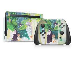 Cute Studio Ghibli Nintendo Switch Skin No Face Totoro Image 1 Nintendo Switch Accessories Nintendo Switch Studio Ghibli