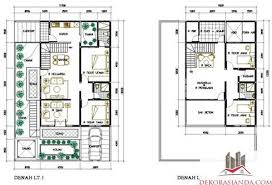 Desain Rumah Minimalis Type 70 2 Lantai Terbaru Di 2020 Denah Rumah Rumah Minimalis House Blueprints