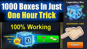 8 ball pool mod apk features: Unlimited Legendary Boxes On One Click Trick 8 Ball Pool 5 Cash Legendary Box Youtube