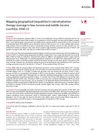 Pdf Mapping Geographical Inequalities In Oral Rehydration