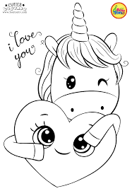 Cuties Coloring Pages For Kids Free Preschool Printables Slatkice Bojanke Cute Animal Co In 2020 Unicorn Coloring Pages Animal Coloring Books Cute Coloring Pages