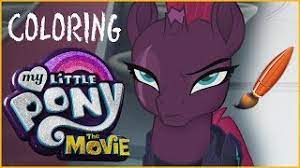 How to draw and color tempest shadow and grubber from my little pony: My Little Pony The Movie Coloring Tempest Shadow Kids Coloring Book Coloring Pages Youtube