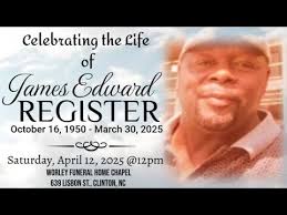 Celebrating the Life of Mr. James Edward Register