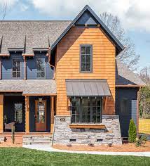 Fascia, frieze, rake, barge, soffit, boxend and gutters are the most common exterior trim terms you'll hear. Dark Exterior Farmhouse Samuel Marcus Blog