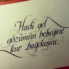 Omrum Omrun Olsun Sadik Yarim Esime Yazi Sanati Ask Guzel Soz