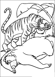 Jungle book coloring page to download. Jungle Book Shere Khan And Baloo Coloring Pages For Kids Dzd Printable Jungle Book Coloring Pages For Kids Coloring Pages Coloring Pictures Jungle Book