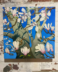 And that's a wrap! Painting the wrapped edges of a canvas used to be  something I second guessed. Now it's a detail I enjoy. I have a lot of  gratitude for many