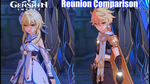 Not everyone might have had the chance to interact with the massive roster of characters in this game. Genshin Impact Lumine Vs Aether Reunion Comparison Youtube