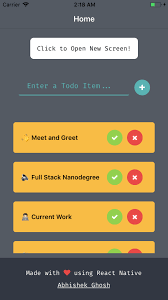 By the end, you'll have created a complete flashcards app for learning. Github Ghoshabhi React Native Todo App This Is A Sample Todo App Built With React Native For Sole Purposes To Learn React Native And Encourage Contributions