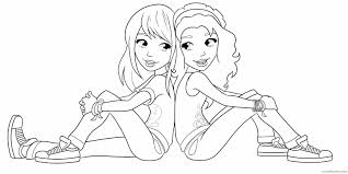 Check spelling or type a new query. Lego Friends Coloring Pages Stephanie And Emma Coloring4free Coloring4free Com