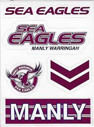 The titans came out firing in the… Manly Sea Eagles Nrl Wordmark Logo Decal Stickers Ebay
