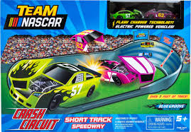 We use plywood, paint, glue, white out and the creativity. Nascar Crash Circuit Short Track Speedway 62204 Best Buy