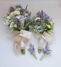Wildflower Bouquet Package Bridal Bouquet By Blueorchidcreations Flower Bouquet Wedding Rustic Wedding Bouquet Purple Wedding Bouquets