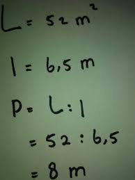 Bu Intan Mempunyai Kolam Lele Berbentuk Persegi Panjang Luas Kolam Itu 52 M Persegi Sedangkan Brainly Co Id