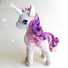 Unicorn Toy Crochet Unicorn Pink Unicorn Soft Toy Etsy Kendin Yap Ve El Sanatlari Orme Bebekler Tig Isi Sablonu