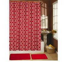 Red Shower Curtain Set Red Shower Curtains Red Bathroom Accessories Bath Rugs Sets