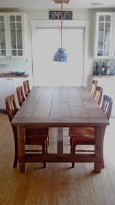 Dans Ma Cuisine Nous Mangeons Le Petit Dejeuner Sur Notre Table De Ferme Farmhouse Dining Home Projects Home Diy