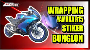 All new yamaha r15 v3. Wrapping Yamaha R15 Stiker Chameleon Bunglon Youtube