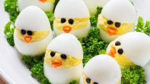 Easter Egg Recipe - Deviled Egg Chicks - Natashaskitchen.com