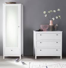 Im flur und in der diele müssen häufig nicht nur mäntel und jacken untergebracht werden. Garderobenset Flur Garderobe Set Schrank Mit Spiegeltur Und Kommode Weiss Ole Ebay