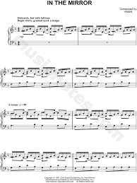 Yanni In The Mirror Sheet Music Piano Solo In F Major Download Print Sku Mn0137972