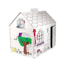 Giant Coloring Playhouse Cardboard House Play Houses Box Houses