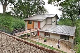 Ranch second story addition traditional house exterior remodel. Modern Addition To 60 S Ranch House Modern Exterior Other By Retro Fit Design L L C Houzz