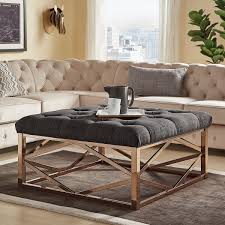You will find what you like, and you get two functions in one piece of furniture: Weston Home Libby Button Tufted Cushion Ottoman Coffee Table With Champagne Gold Geometric Base Dark Grey Linen Walmart Com Walmart Com