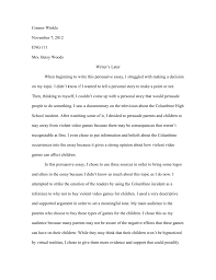 Persuasive essays are somewhat similar to argumentative essays, where students have to present their opinions on a topic. The Effect Video Games Has On Children