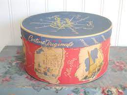 Vintage Hat Box Continental Originals Blue Pink Travel Etsy Vintage Hat Boxes Hats Vintage Hat Box