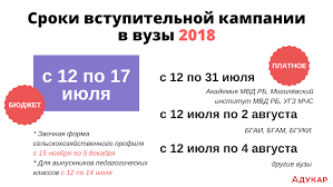Vstupitelnaya Kampaniya V Vuzah Belarusi Na 2018 God Sroki Provedeniya