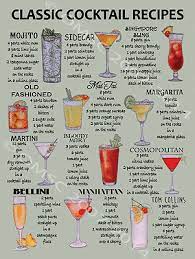 Classic Cocktail Recipes Metal Sign Mancave Retro Bar Pub Den Decor Alcohol Classic Cocktail Recipes Cocktail Drinks Recipes Drinks Alcohol Recipes