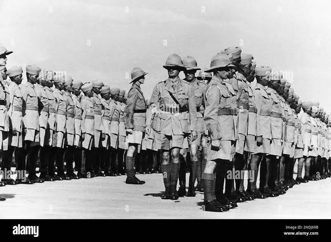 The Hong Kong-Singapore Royal Artillery Brigade rounds out 100 years of service by a battle practice with Borofs anti-aircraft guns a far cry from the muzzle leaders which the first members of