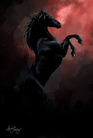 A Gorgeous Jet Black Stallion Black Stallion By Agent Juarez Deviantart Com Black Stallion Beautiful Horses Wild Horses Running