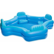 Intex Inflatable Swim Center Family Lounge Pool 105 X 105 X 26 Walmart Com In 2020 Family Lounge Pool Inflatable Lounge Pool Pool Lounge