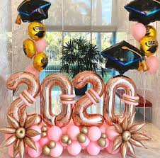 Glue Grad Balloons To This Design In 2020 Graduation Balloons Birthday Balloon Decorations Prom Balloons