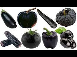 Learn Names Of Fruits And Vegetables In English Learn Names Of Black Vegetables In English Youtube Vegetables Black Fruits Black Cherry Tomato