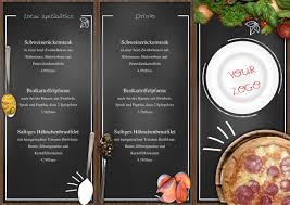 Mit Diese Speisekarte Im Zick Zack Falz Gestalten Sie Die Zukunft Ihres Restaurants Bzw Bistro Sie Ko Italienische Speisekarte Speisekarte Lebensmittel Essen
