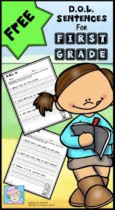 Daily Oral Language First Grade Freebie Dol First Grade Free Daily Oral Language First Grade Freebies First Grade