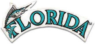 Florida Marlins Sports Logo Patch Patches Collect Collection Sports Emblem Emblems Insignia Baseball Embroidery Mlb Logos Sports Logo Logos