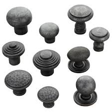 round, loop, ringed pewter cabinet
