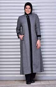 Sefamerve Buyuk Beden Kislik Pardesu 1000242 04 Gri Giyim Tunik Gri