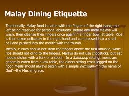 From the word 'grace', derived from the latin 'gratia', meaning god's favor. Ppt Malay Food Etiquette Powerpoint Presentation Free Download Id 973031