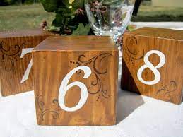 Rustic Wedding Table Numbers Wooden Blocks Set By Splendidevents 60 00 Table Numbers Wedding Rustic Wedding Table Numbers Wooden Table Numbers Wedding