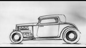 Those roadkill boys know how to put on a show. How To Draw A Car Hot Rod Sketch 18 08 2014 Youtube