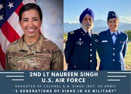 Ranks in army, navy and air force, capf & police in india. Harjinder Singh Kukreja On Twitter Meet Naureen Singh A Usairforce Officer Graduate The First Second Generation Sikh American To Serve In The Us Armed Forces As An Officer Following Her Father Colonel